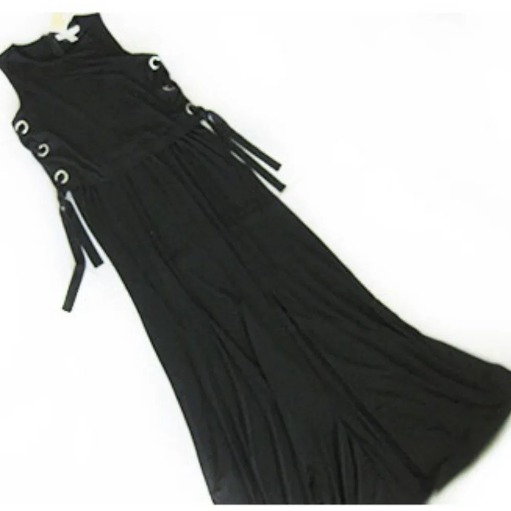 Michael Kors Grommet lace up maxi dress